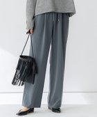 【23区/NIJYUSANKU】の【セットアップ対応/洗える】2WAYストレッチツイル ワイドパンツ モスグリーン系|ID: prp329100004372852 ipo3291000000035711725