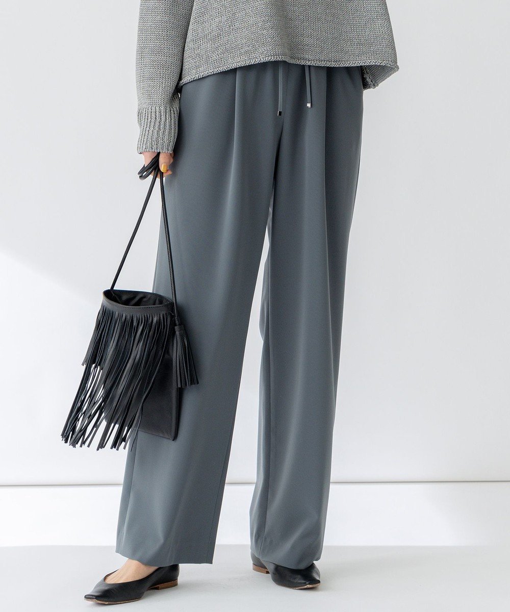 【23区/NIJYUSANKU】の【セットアップ対応/洗える】2WAYストレッチツイル ワイドパンツ インテリア・キッズ・メンズ・レディースファッション・服の通販 founy(ファニー) 　ファッション　Fashion　レディースファッション　Fashion for Women　セットアップ　Matching Sets　レディースパンツ・ボトムス　Pants & Trousers / Bottoms　春　Spring　洗える　Machine Washable　シンプル　Simple, Minimal　ジャケット　Jacket, Outerwear　ストレッチ　Stretch, Stretchy Fabric　セットアップ　Set-Up, Coordinated Outfit　デスク　Desk, Work Desk　ワイド　Wide, Wide Fit　ワーク　Workwear, Utility Style　S/S・春夏　SS, Spring/Summer, Warm Season　おすすめ　Recommended / Our Picks　夏　Summer　ビジネス 仕事 通勤　Business / Work / Commuting　2025年　2025　2025春夏・S/S　Spring/Summer 2025 SS25　モスグリーン系|ID: prp329100004372852 ipo3291000000035711725