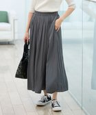 【エニィファム/any FAM】の【洗濯機可/ウエストゴム】ラップギャザースカーチョ チャコール|ID: prp329100004372856 ipo3291000000032403901