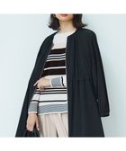 【23区/NIJYUSANKU】の【洗える】コットンポリエステルストレッチ オーバーサイズ ニット オフ×ブラック|ID: prp329100004372866 ipo3291000000032652420