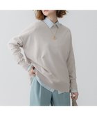 【23区/NIJYUSANKU】の【洗える】コットンポリエステルストレッチ オーバーサイズ ニット ベージュ系|ID: prp329100004372866 ipo3291000000032652422