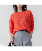 【23区/NIJYUSANKU】の【洗える】コットンポリエステルストレッチ オーバーサイズ ニット レッド系|ID: prp329100004372866 ipo3291000000032652423