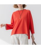 【23区/NIJYUSANKU】の【洗える】バイカラー リターンスリーブ ニット レッド系|ID: prp329100004372874 ipo3291000000031916326