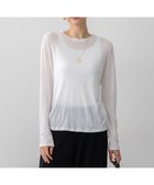 【23区/NIJYUSANKU】の【Oggi5月号掲載/洗える】シアー レイヤード TEE ホワイト系|ID: prp329100004372880 ipo3291000000035374435