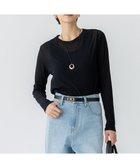 【23区/NIJYUSANKU】の【Oggi5月号掲載/洗える】シアー レイヤード TEE ブラック系|ID: prp329100004372880 ipo3291000000035537419