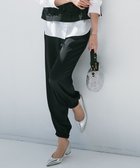 【23区/NIJYUSANKU】の【防シワ性/吸水速乾】ジョーゼットサテン ジョグパンツ ブラック系|ID: prp329100004372889 ipo3291000000032645536