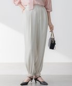 【23区/NIJYUSANKU】の【防シワ性/吸水速乾】ジョーゼットサテン ジョグパンツ ベージュ系|ID: prp329100004372889 ipo3291000000033280061