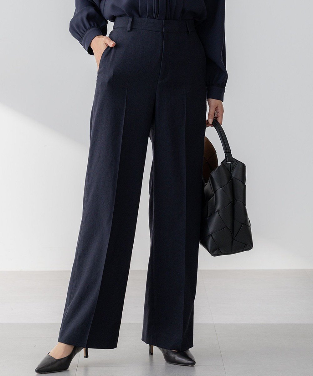 【23区/NIJYUSANKU】の【セットアップ対応/防シワ性/洗える】アイアスマットストレッチ セミワイド パンツ 人気、トレンドファッション・服の通販 founy(ファニー) 　ファッション　Fashion　レディースファッション　Fashion for Women　セットアップ　Matching Sets　レディースパンツ・ボトムス　Pants & Trousers / Bottoms　春　Spring　洗える　Machine Washable　ジャケット　Jacket, Outerwear　ストレッチ　Stretch, Stretchy Fabric　セットアップ　Set-Up, Coordinated Outfit　テーパード　Tapered, Tapered Pants　テーラード　Tailored, Tailored Fit　ワイド　Wide, Wide Fit　S/S・春夏　SS, Spring/Summer, Warm Season　夏　Summer　エレガント 上品　Elegant　2025年　2025　2025春夏・S/S　Spring/Summer 2025 SS25　 other-1|ID: prp329100004372897 ipo3291000000036113438