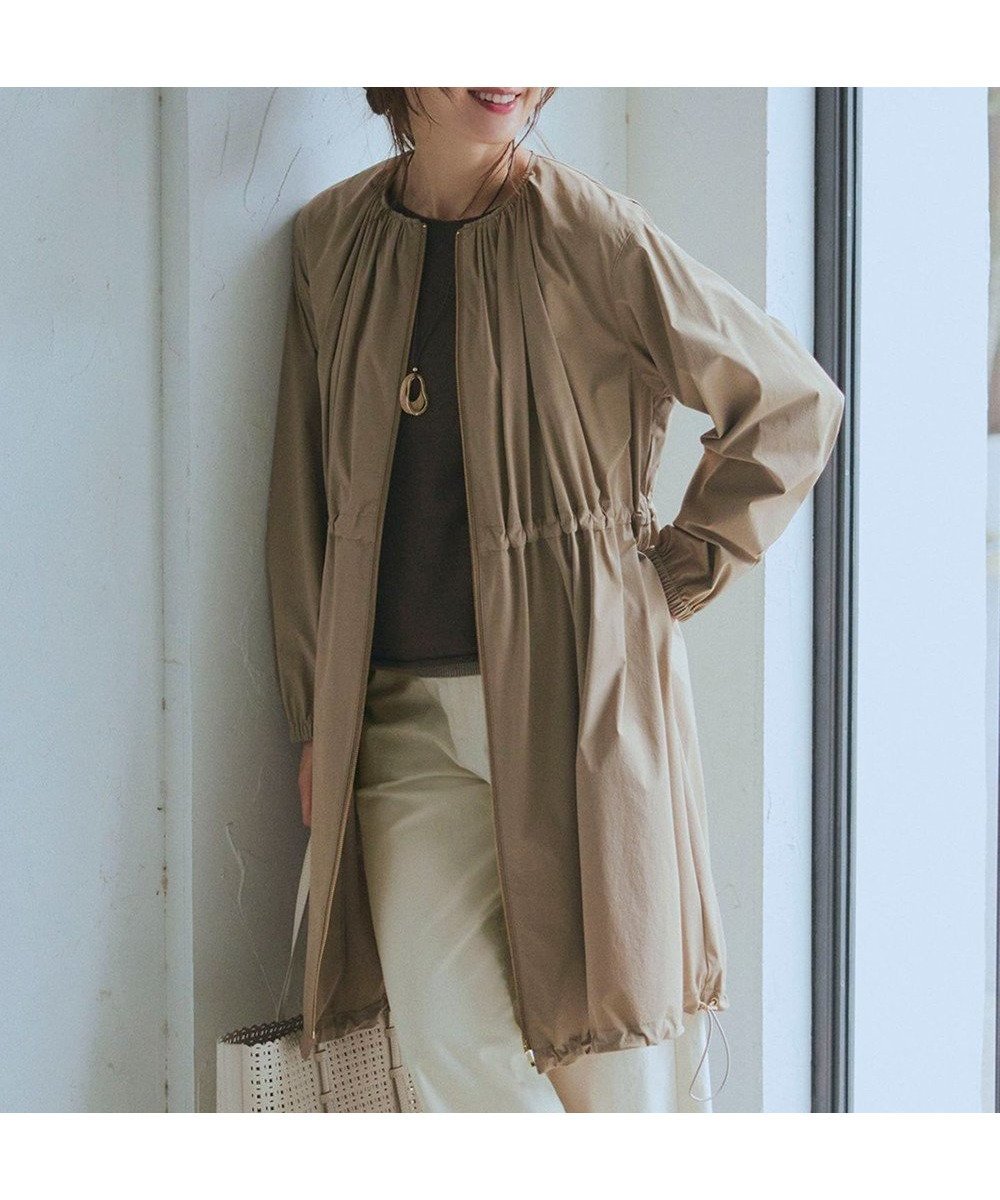 【23区/NIJYUSANKU】の【撥水加工】ナイロン2WAYストレッチ ロングアウター 人気、トレンドファッション・服の通販 founy(ファニー) 　ファッション　Fashion　レディースファッション　WOMEN　アウター　Coat Outerwear　ジャケット　Jackets　春　Spring　ジャケット　Jacket　スカーフ　Scarf　ストレッチ　Stretch　雑誌　Magazine　フロント　Front　ブルゾン　Blouson　ベーシック　Basic　ロング　Long　S/S・春夏　Ss・Spring/Summer　おすすめ　Recommend　夏　Summer　2025年　2025　2025春夏・S/S　Ss,Spring/Summer,2025　 other-1|ID: prp329100004372935 ipo3291000000030899081