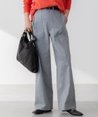 【23区/NIJYUSANKU】の【洗える】スラブツイルストレッチ ワイド パンツ ネイビー系|ID: prp329100004372948 ipo3291000000033573749