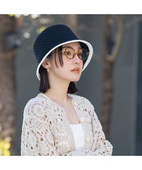 【林八百吉商店/HAYASHIYAOKICHI】のun chapeau バイカラーサーモハット 人気、トレンドファッション・服の通販 founy(ファニー) ファッション Fashion レディースファッション WOMEN 帽子 Hats シンプル Simple フォルム Form モノトーン Monotone エレガント 上品 Elegant 夏 Summer 帽子 Hat |ID:prp329100004376812