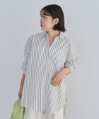 【グリーンパークス/Green Parks】のイージーケアストライプシャツ Off White|ID: prp329100004376853 ipo3291000000031930610
