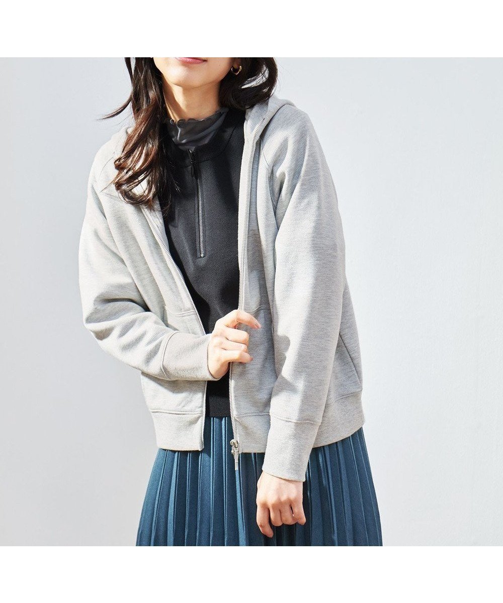 【エニー/ANY】の【洗濯機可/UVケア】ダブルジップパーカー 人気、トレンドファッション・服の通販 founy(ファニー) 　ファッション　Fashion　レディースファッション　Fashion for Women　トップス・カットソー　Cut & Sew Tops　レディースパーカー・カジュアルフーディー　Casual Hoodies & Sweatshirts　インナー　Innerwear　シャイニー　Shiny, Glossy Finish　シルバー　Silver, Metallic Silver　スリーブ　Sleeve, Long Sleeve / Short Sleeve　トレンド　Trend, Trending Now　パーカー　Hoodie, Parka　冬　Winter / This Winter　A/W・秋冬　Autumn/Winter　 other-1|ID: prp329100004376863 ipo3291000000033646401
