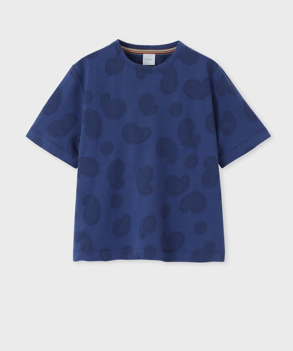 【ポール スミス/Paul Smith】のペイズリー ジャカード Tシャツ 人気、トレンドファッション・服の通販 founy(ファニー) 　ファッション　Fashion　レディースファッション　WOMEN　トップス・カットソー　Tops/Tshirt　シャツ/ブラウス　Shirts/Blouses　ロング / Tシャツ　T-Shirts　カットソー　Cut and Sewn　NEW・新作・新着・新入荷　New Arrivals　カットソー　Cut And Sew　シンプル　Simple　ジャカード　Jacquard　ペイズリー　Paisley　エレガント 上品　Elegant　半袖　Short Sleeve　夏　Summer　S/S・春夏　Ss・Spring/Summer　A/W・秋冬　Aw・Autumn/Winter・Fw・Fall-Winter　 other-1|ID: prp329100004376869 ipo3291000000030581823