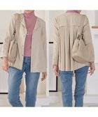 【ティアクラッセ/Tiaclasse】の【洗える】ノーカラー後ろタックフレアコート アイボリー|ID: prp329100004379459 ipo3291000000031964792