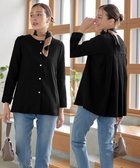 【ティアクラッセ/Tiaclasse】の【洗える】ノーカラー後ろタックフレアコート ブラック|ID: prp329100004379459 ipo3291000000031964798