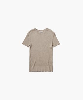 【エイトン/ATON】のRAMIE WOOL RIB ショートスリーブセーター 人気、トレンドファッション・服の通販 founy(ファニー) ファッション Fashion レディースファッション Fashion for Women トップス・カットソー Cut & Sew Tops ニット Knit Tops & Sweaters セーター Sweater, Knitwear ネップ Nepp, Slub Yarn バランス Balance, Style Balance 夏 Summer 春 Spring S/S・春夏 SS, Spring/Summer, Warm Season |ID:prp329100004379484