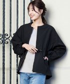 【ティアクラッセ/Tiaclasse】の【新色追加・洗える】メモリーノーカラードロストブルゾン ブラック|ID:prp329100004379486