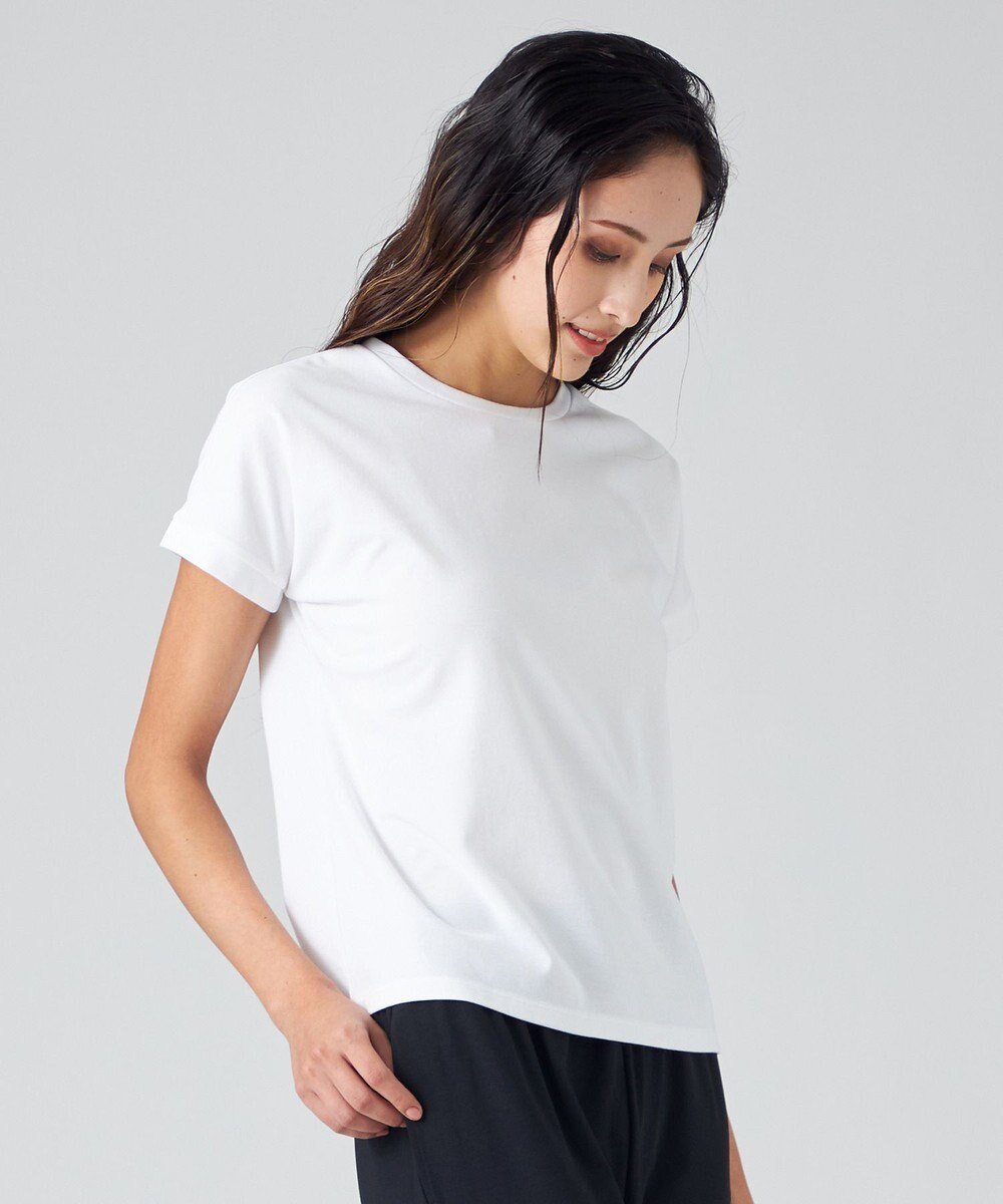 【チャコット/Chacott】のChacott BALANCE フレンチスリーブTシャツ 人気、トレンドファッション・服の通販 founy(ファニー) 　ファッション　Fashion　レディースファッション　WOMEN　トップス・カットソー　Tops/Tshirt　シャツ/ブラウス　Shirts/Blouses　ロング / Tシャツ　T-Shirts　インナー　Inner　シンプル　Simple　ストレッチ　Stretch　スリーブ　Sleeve　フレンチ　French　 other-1|ID: prp329100004379495 ipo3291000000030603354