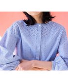 【組曲/KUMIKYOKU】の【WEB限定色あり】エンブロイダリーレース ブラウス 人気、トレンドファッション・服の通販 founy(ファニー) ファッション Fashion レディースファッション WOMEN トップス・カットソー Tops/Tshirt シャツ/ブラウス Shirts/Blouses アイレット Eyelet 春 Spring ギャザー Gather シンプル Simple ストライプ Stripe デニム Denim ハイネック High Neck フェミニン Feminine フラワー Flower 半袖 Short Sleeve 羽織 Haori モチーフ Motif レース Race S/S・春夏 Ss・Spring/Summer 夏 Summer thumbnail 【WEB限定】サックスブルー|ID: prp329100004379500 ipo3291000000030603374