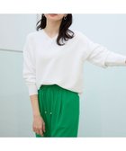 【エニィファム/any FAM】の【洗濯機可/UVカット/アンチピリング/5色展開】Vネックガーターニットプルオーバー エクリュ|ID: prp329100004380680 ipo3291000000031977536