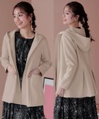 【ティアクラッセ/Tiaclasse】の【洗える】ソフトダンボールバックフレアフーディー ライトベージュ|ID: prp329100004380685 ipo3291000000031792805