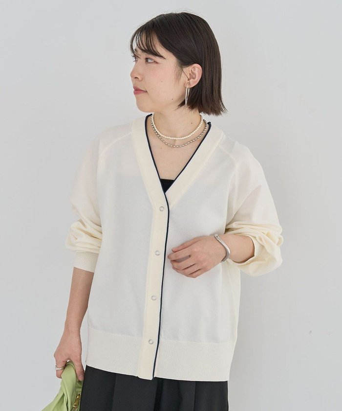 【グリーンパークス/Green Parks】のスポンディッシュVネックカーディガン インテリア・キッズ・メンズ・レディースファッション・服の通販 founy(ファニー) https://founy.com/ ファッション Fashion レディースファッション WOMEN トップス・カットソー Tops/Tshirt カーディガン Cardigans Vネック V-Neck カーディガン Cardigan ポケット Pocket 再入荷 Restock/Back In Stock/Re Arrival 夏 Summer 春 Spring S/S・春夏 Ss・Spring/Summer 軽量 Lightweight |ID: prp329100004380688 ipo3291000000032062775