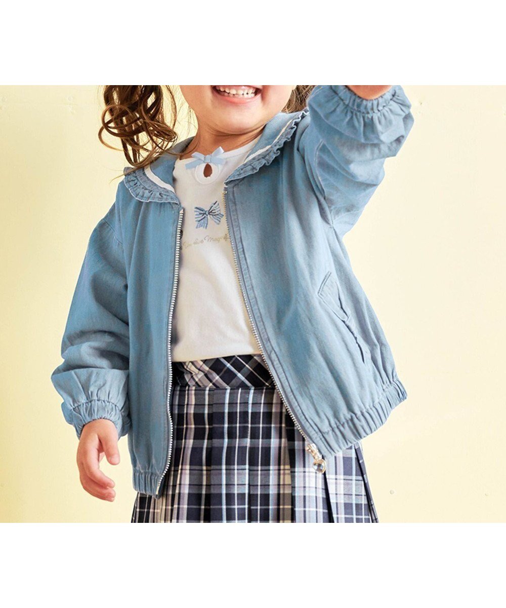【エニファム/any FAM / KIDS】のセーラーカラーブルゾン 人気、トレンドファッション・服の通販 founy(ファニー) 　ファッション　Fashion　キッズファッション　KIDS　アウター　Coat Outerwear /Kids　ジャケット　Jacket　ビジュー　Bijou　ブルゾン　Blouson　ポケット　Pocket　リボン　Ribbon　夏　Summer　春　Spring　S/S・春夏　Ss・Spring/Summer　羽織　Haori　 other-1|ID: prp329100004380698 ipo3291000000032125171
