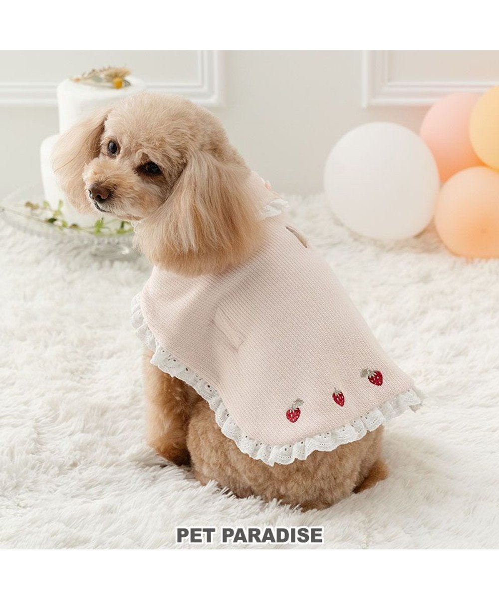 【ペットパラダイス/PET PARADISE / GOODS】のペットパラダイス お手軽 ポンチョ 《いちご》 小型犬 人気、トレンドファッション・服の通販 founy(ファニー) 　イレギュラー　Irregular　フリル　Frills　ポンチョ　Poncho　リボン　Ribbon　夏　Summer　春　Spring　S/S・春夏　Ss・Spring/Summer　犬　Dog　ホーム・キャンプ・アウトドア・お取り寄せ　Home,Garden,Outdoor,Camping Gear　ペットグッズ　Pet Supplies　 other-1|ID: prp329100004380715 ipo3291000000030851863