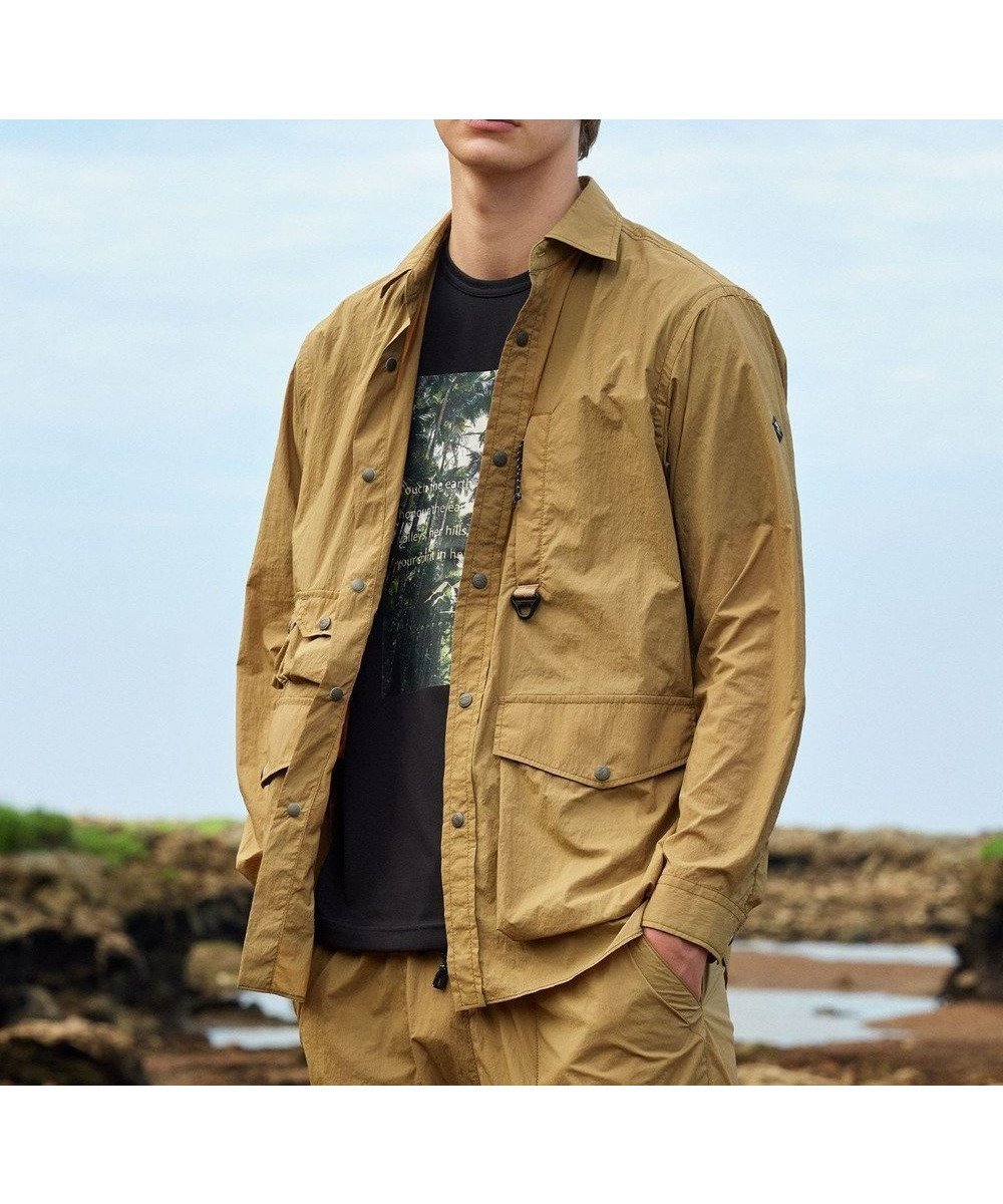 【ジョセフ アブード マウンテン/JOSEPH ABBOUD MOUNTAIN】の【軽量/ストレッチ/ECO撥水】ライトワッシャーストレッチ アウトドア シャツ インテリア・キッズ・メンズ・レディースファッション・服の通販 founy(ファニー) 　ファッション　Fashion　レディースファッション　WOMEN　トップス・カットソー　Tops/Tshirt　シャツ/ブラウス　Shirts/Blouses　アウトドア　Outdoor　サングラス　Sunglasses　ストレッチ　Stretch　ポケット　Pocket　再入荷　Restock/Back In Stock/Re Arrival　夏　Summer　春　Spring　S/S・春夏　Ss・Spring/Summer　軽量　Lightweight　ベージュ系|ID: prp329100004380743 ipo3291000000031987992