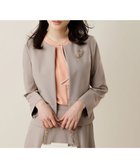 【エニィ スィス/any SiS】の【UVカット・接触冷感・吸水速乾】スマートビューティストレッチ ペプラムショート ジャケット グレージュ|ID:prp329100004381610