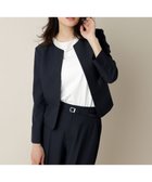 【エニィ スィス/any SiS】の【UVカット・接触冷感・吸水速乾】スマートビューティストレッチ ペプラムショート ジャケット ネイビー|ID: prp329100004381610 ipo3291000000033597785