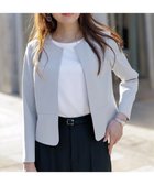【エニィ スィス/any SiS】の【UVカット・接触冷感・吸水速乾】スマートビューティストレッチ ペプラムショート ジャケット ブルーグレー|ID: prp329100004381610 ipo3291000000033597787