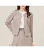 【エニィ スィス/any SiS】の【UVカット・接触冷感・吸水速乾】スマートビューティストレッチ ペプラムショート ジャケット 人気、トレンドファッション・服の通販 founy(ファニー) ファッション Fashion レディースファッション Fashion for Women アウター Coat / Outerwear Collection レディースジャケット・軽アウター Jackets ノーカラージャケット / シンプル上品コーデ Collarless Jackets ウォッシャブル Machine Washable 春 Spring コンパクト Compact, Small Size 吸水 Absorbent, Quick-Dry ショート Short, Short Length ジャケット Jacket, Outerwear ストレッチ Stretch, Stretchy Fabric スリット Slit, Slit Detail セットアップ Set-Up, Coordinated Outfit バランス Balance, Style Balance フィット Fit, Slim Fit フェミニン Feminine, Girly フレア Flare, Flared フロント Front, Front Design ペプラム Peplum, Flared Hem ボトム Bottoms, Lower Wear ボレロ Bolero, Short Cardigan ロング Long, Long-Length ワイド Wide, Wide Fit S/S・春夏 SS, Spring/Summer, Warm Season おすすめ Recommended / Our Picks 夏 Summer 新作・新入荷 New Arrivals / New In thumbnail グレージュ|ID: prp329100004381610 ipo3291000000034296131