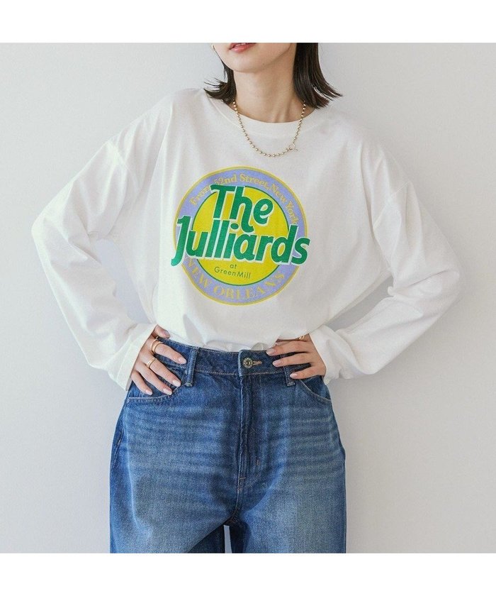 【アメリカンホリック/AMERICAN HOLIC】のサークルロゴプリントロングTシャツ インテリア・キッズ・メンズ・レディースファッション・服の通販 founy(ファニー) https://founy.com/ ファッション Fashion レディースファッション WOMEN トップス・カットソー Tops/Tshirt シャツ/ブラウス Shirts/Blouses ロング / Tシャツ T-Shirts カットソー Cut and Sewn おすすめ Recommend カットソー Cut And Sew 夏 Summer 春 Spring S/S・春夏 Ss・Spring/Summer 長袖 Long Sleeve |ID: prp329100004381615 ipo3291000000030989814