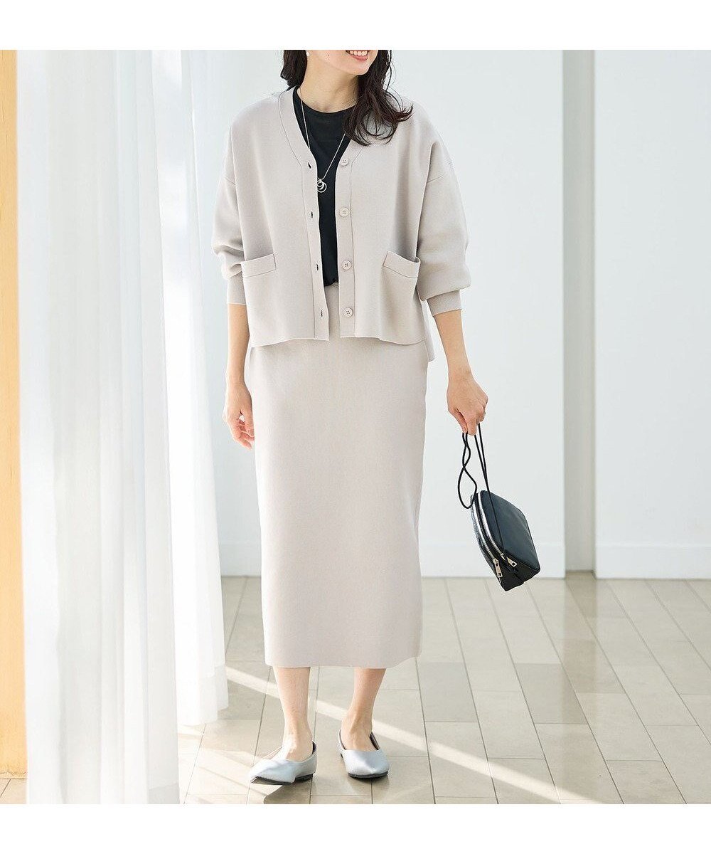 【エニー/ANY】のミラノリブニットスカート インテリア・キッズ・メンズ・レディースファッション・服の通販 founy(ファニー) ファッション Fashion レディースファッション Fashion for Women スカート Skirts おすすめ Recommended / Our Picks インナー Innerwear カーディガン Cardigan, Knitwear シンプル Simple, Minimal ストレート Straight, Straight Cut セットアップ Set-Up, Coordinated Outfit ベスト Vest, Waistcoat 夏 Summer 春 Spring S/S・春夏 SS, Spring/Summer, Warm Season グレージュ|ID: prp329100004381617 ipo3291000000033351338