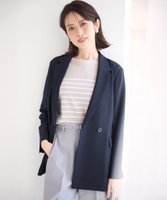 【エニィ スィス/any SiS】の【UVカット・接触冷感・吸水速乾】スマートビューティストレッチ ダブルブレストジャケット 人気、トレンドファッション・服の通販 founy(ファニー) ファッション Fashion レディースファッション Fashion for Women アウター Coat / Outerwear Collection レディースジャケット・軽アウター Jackets テーラードジャケット / 通勤・きれいめスタイル Tailored Jackets & Blazers ウォッシャブル Machine Washable 春 Spring 吸水 Absorbent, Quick-Dry ショート Short, Short Length ジャケット Jacket, Outerwear ストレッチ Stretch, Stretchy Fabric スリット Slit, Slit Detail セットアップ Set-Up, Coordinated Outfit デニム Denim, Jeans Material フィット Fit, Slim Fit フェミニン Feminine, Girly フレア Flare, Flared ペプラム Peplum, Flared Hem ボトム Bottoms, Lower Wear ポケット Pocket, Pocket Detail ミックス Mix, Mixed Style ロング Long, Long-Length ワイド Wide, Wide Fit S/S・春夏 SS, Spring/Summer, Warm Season おすすめ Recommended / Our Picks 夏 Summer 新作・新入荷 New Arrivals / New In |ID:prp329100004381621