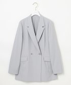 【エニィ スィス/any SiS】の【UVカット・接触冷感・吸水速乾】スマートビューティストレッチ ダブルブレストジャケット ブルーグレー|ID: prp329100004381621 ipo3291000000033873532