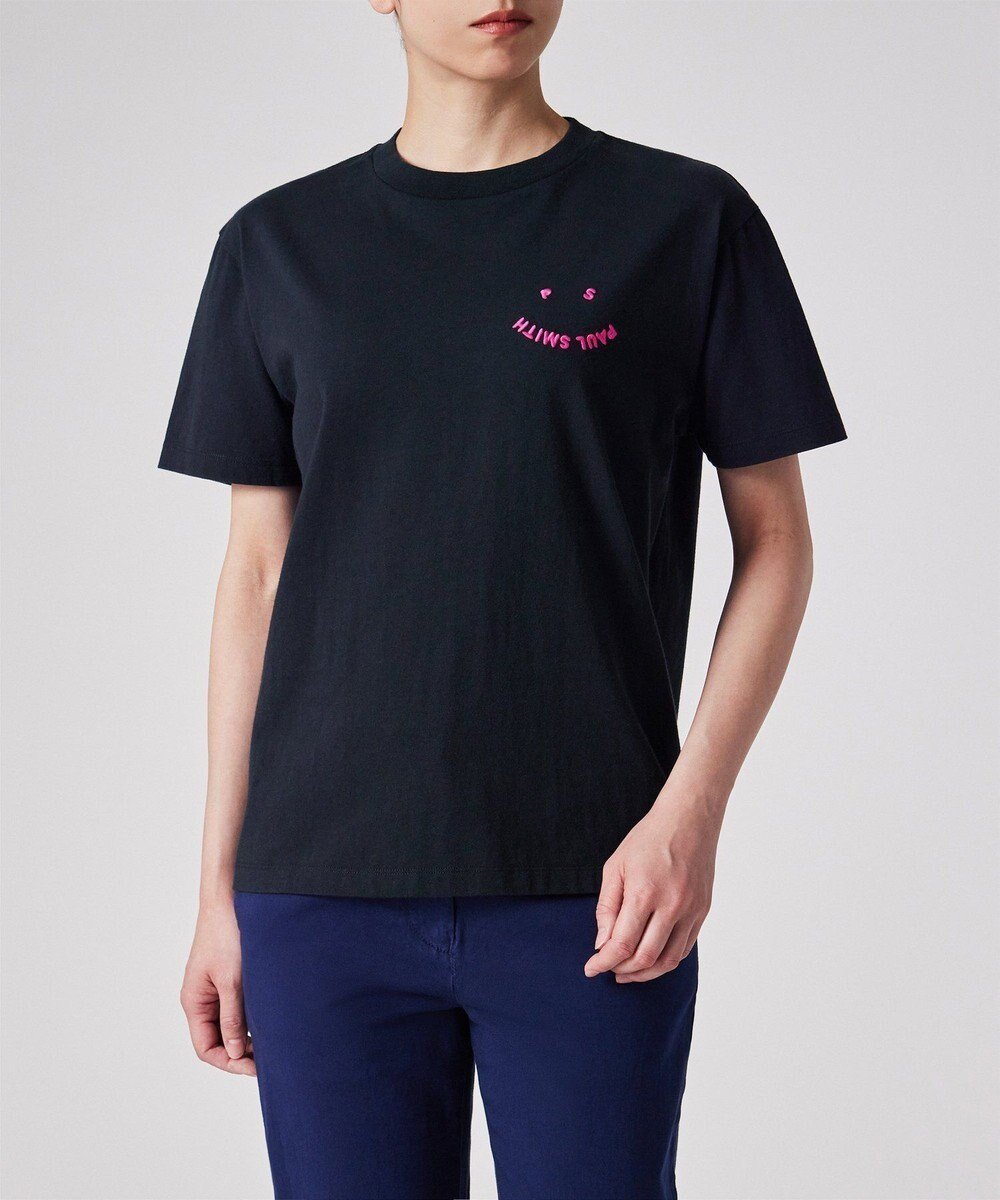 【ポール スミス/Paul Smith】のHappy 半袖Tシャツ インテリア・キッズ・メンズ・レディースファッション・服の通販 founy(ファニー) 　ファッション　Fashion　レディースファッション　WOMEN　トップス・カットソー　Tops/Tshirt　シャツ/ブラウス　Shirts/Blouses　ロング / Tシャツ　T-Shirts　カットソー　Cut and Sewn　おすすめ　Recommend　カットソー　Cut And Sew　ギフト プレゼント　Gift Present　シンプル　Simple　モチーフ　Motif　ワンポイント　One Point　半袖　Short Sleeve　夏　Summer　S/S・春夏　Ss・Spring/Summer　A/W・秋冬　Aw・Autumn/Winter・Fw・Fall-Winter　ネイビー|ID: prp329100004381628 ipo3291000000031951287