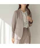【エニィ スィス/any SiS】の【UVカット・接触冷感・吸水速乾】スマートビューティストレッチ ノーカラージャケット グレージュ|ID: prp329100004381661 ipo3291000000032297619