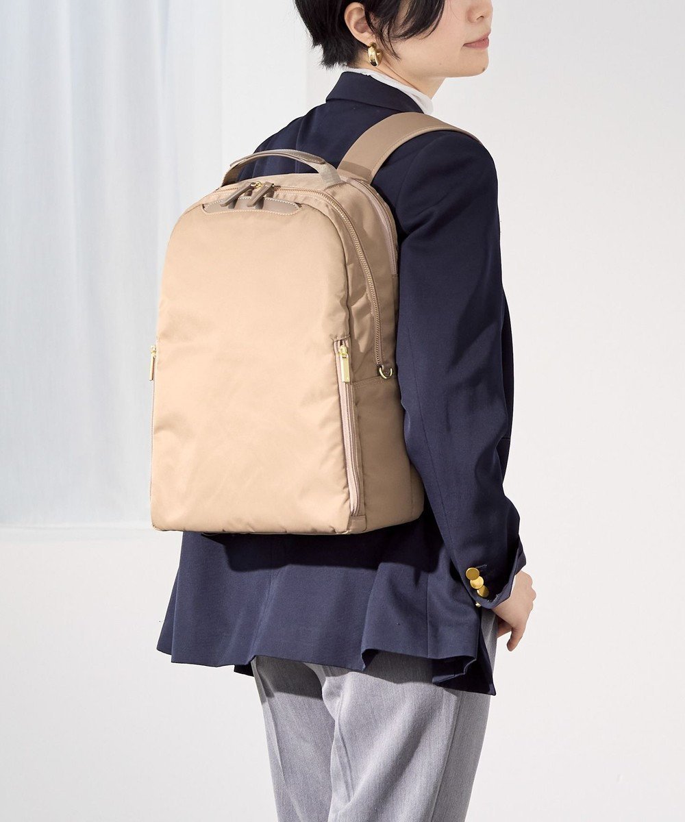 【エースバッグズアンドラゲッジ/ACE BAGS & LUGGAGE】のace. フィッテム レディースビジネスリュック A4 14.0インチPC 68683 エース インテリア・キッズ・メンズ・レディースファッション・服の通販 founy(ファニー) 　ファッション　Fashion　レディースファッション　WOMEN　バッグ　Bag　クッション　Cushion　コンパクト　Compact　傘　Umbrella　抗菌　Antibacterial　軽量　Lightweight　シンプル　Simple　ストライプ　Stripe　スマート　Smart　スリム　Slim　スーツ　Suit　セットアップ　Set Up　フィット　Fit　フロント　Front　ポケット　Pocket　リュック　Ruck Sack　再入荷　Restock/Back In Stock/Re Arrival　スーツケース キャリーケース　Suitcase　ビジネス 仕事 通勤　Business　ベージュ|ID: prp329100004381673 ipo3291000000030965268