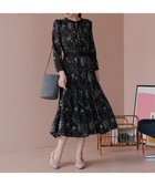 【ティアクラッセ/Tiaclasse】の【安田美沙子さん着用・新色/XSサイズ追加・洗える】フラワープリント配色ワンピース ブラック|ID: prp329100004381685 ipo3291000000033645398