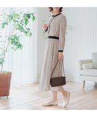 【ティアクラッセ/Tiaclasse】の【安田美沙子さん着用・新色/XSサイズ追加・洗える】フラワープリント配色ワンピース ベージュ|ID: prp329100004381685 ipo3291000000034108585