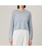 【アイシービー/iCB】の【洗える】 リネンレーヨンハイゲージ クロップドプルオーバー サックスグレー系|ID: prp329100004383157 ipo3291000000033529163