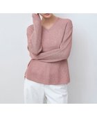 【アイシービー/iCB】の【洗える】 ペーパーブレンドシャインニット Vネックプルオーバー フラミンゴ系|ID: prp329100004383158 ipo3291000000032663413
