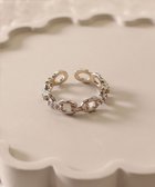 【ティアクラッセ/Tiaclasse】のキュービックチェーンリング シルバー|ID: prp329100004385112 ipo3291000000033714258