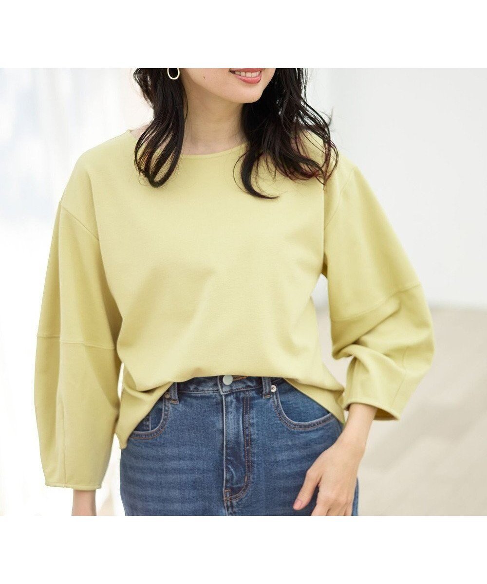 【エニー/ANY】の【5色展開】サカリバランタンスリーブプルオーバー インテリア・キッズ・メンズ・レディースファッション・服の通販 founy(ファニー) ファッション Fashion レディースファッション Fashion for Women トップス・カットソー Cut & Sew Tops シャツ・ブラウス・オフィスカジュアル Elegant Blouses & Button-Ups ロングTシャツ・Tシャツ Longline T-Shirts & Tees カジュアルプルオーバー・ニットトップス Pullovers & Knit Tops / Casual Pullovers カットソー・ベーシックTシャツ Cut-and-Sewn Tops / Stretch Tees & Basics おすすめ Recommended / Our Picks カットソー Cut and Sewn Top スリーブ Sleeve, Long Sleeve / Short Sleeve ダブル Double, Double-Breasted デニム Denim, Jeans Material トレンド Trend, Trending Now フェイス Face, Facial Design ベーシック Basic, Essential エレガント 上品 Elegant 夏 Summer 春 Spring S/S・春夏 SS, Spring/Summer, Warm Season グリーン|ID: prp329100004385124 ipo3291000000033040935