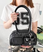 【ウィゴー/WEGO】のチャーム付きボストンバッグ ブラック|ID: prp329100004385132 ipo3291000000032656110