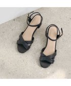 【モード エ ジャコモ/MODE ET JACOMO】のnoyau ヒールクロスベルトサンダル ブラック|ID: prp329100004386471 ipo3291000000034595094