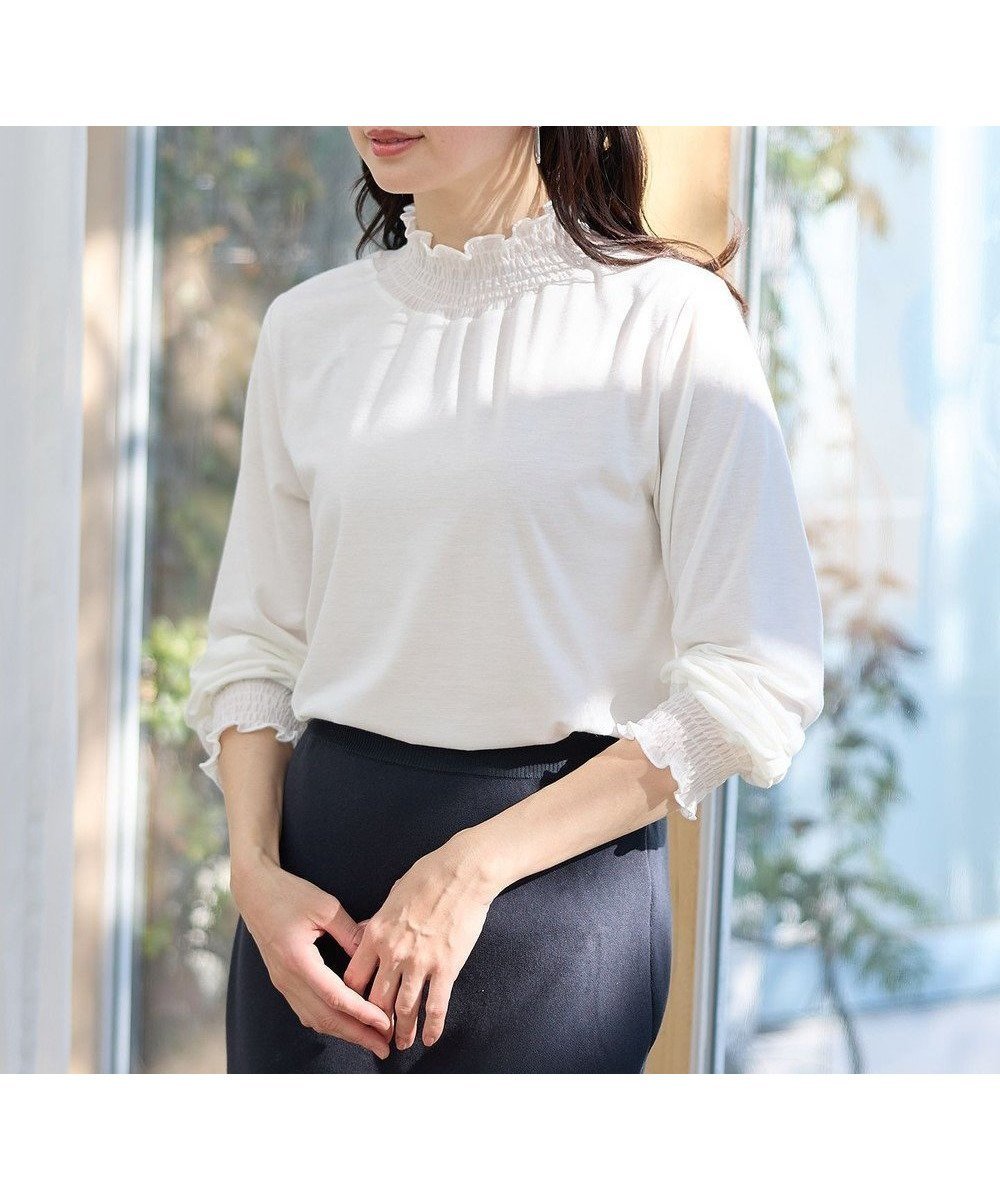 【エニー/ANY】のシャーリングデザインプルオーバー 人気、トレンドファッション・服の通販 founy(ファニー) 　ファッション　Fashion　レディースファッション　Fashion for Women　トップス・カットソー　Cut & Sew Tops　シャツ・ブラウス・オフィスカジュアル　Elegant Blouses & Button-Ups　ロングTシャツ・Tシャツ　Longline T-Shirts & Tees　カジュアルプルオーバー・ニットトップス　Pullovers & Knit Tops / Casual Pullovers　カットソー・ベーシックTシャツ　Cut-and-Sewn Tops / Stretch Tees & Basics　インナー　Innerwear　カットソー　Cut and Sewn Top　シアー　Sheer, See-Through　シャーリング　Shirring, Ruched　シンプル　Simple, Minimal　スウェット / スエット　Sweatshirt, Sweatwear　トレンド　Trend, Trending Now　ベーシック　Basic, Essential　エレガント 上品　Elegant　夏　Summer　春　Spring　S/S・春夏　SS, Spring/Summer, Warm Season　 other-1|ID: prp329100004386472 ipo3291000000033347229